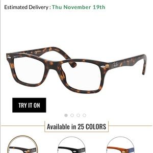 Ray-ban 5228 frames tortoise